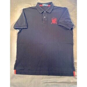 Polo By Ralph Lauren Shirt Men Size XL Black Golf Embroided Scrible Logo